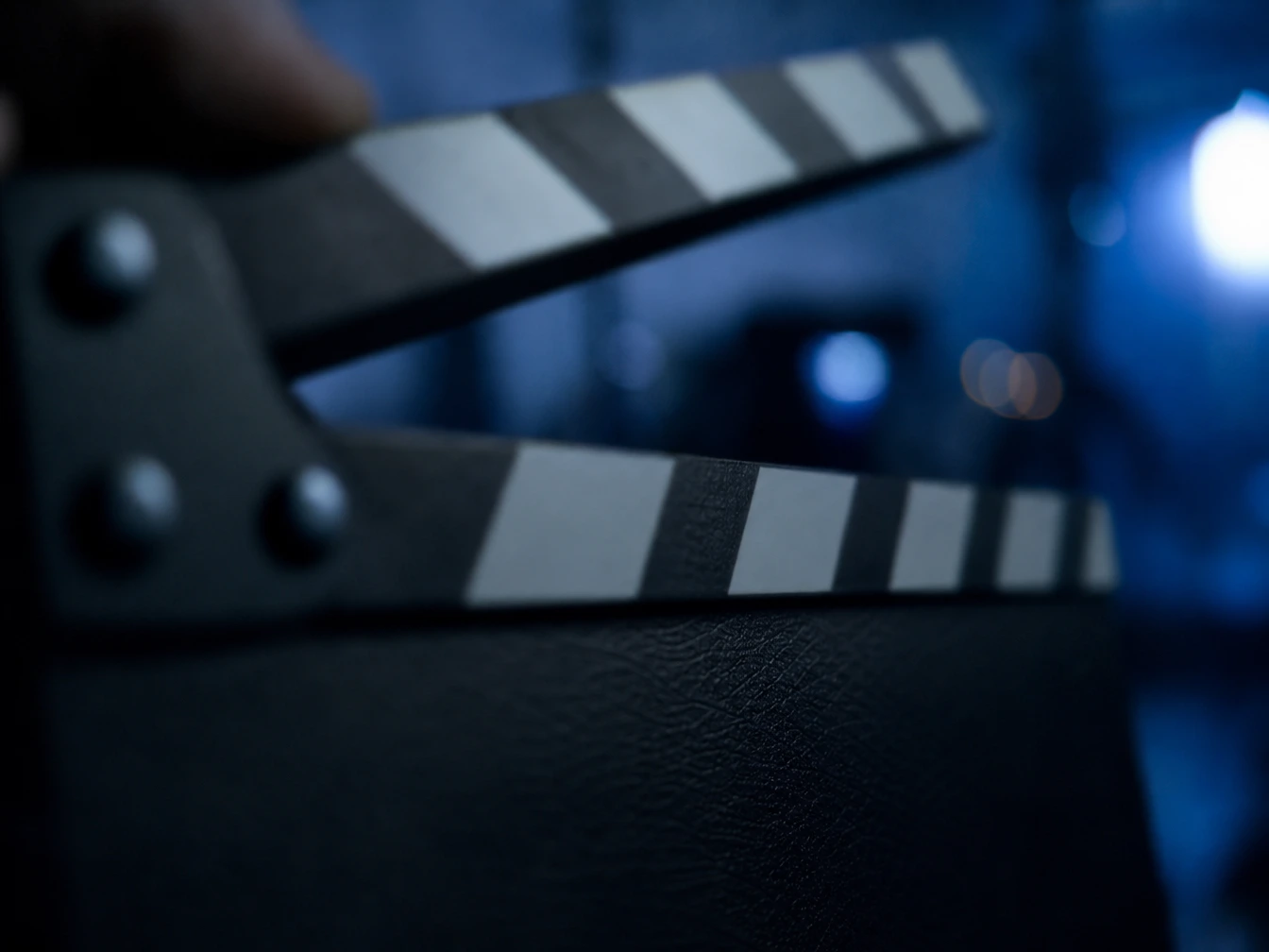 Clapperboard marking the start of production