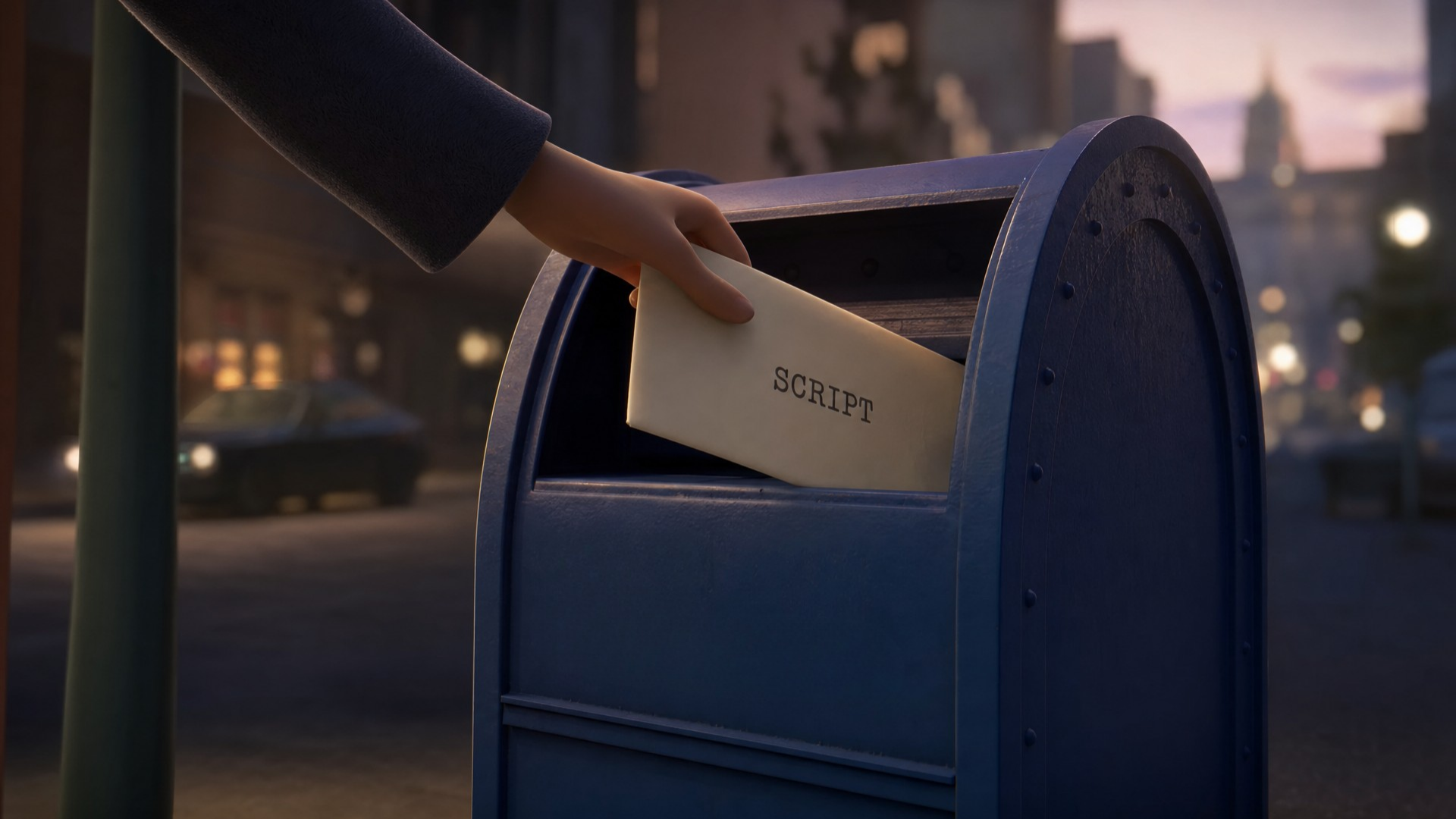 Filmmaker submitting script for cinematic proof-of-concept trailer production