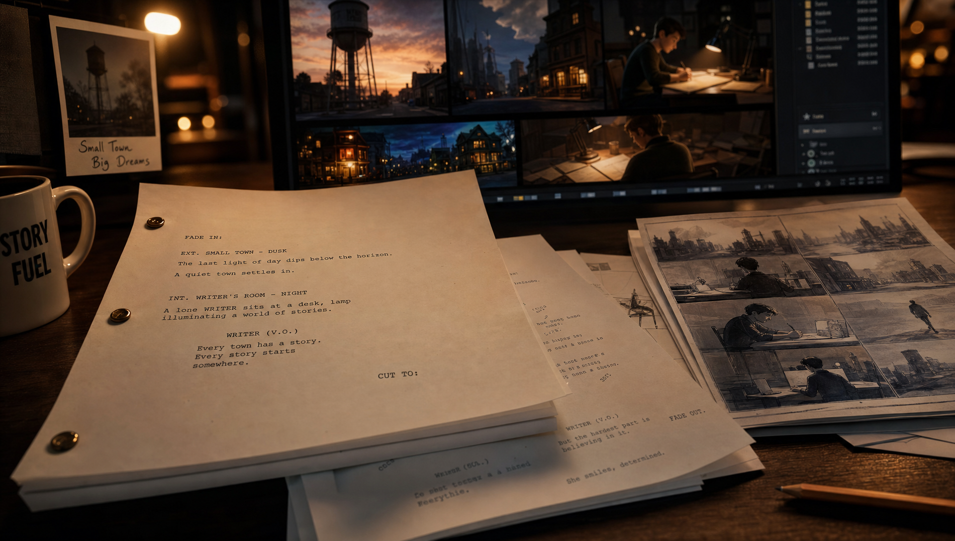 Cinematic pitch video and proof-of-concept trailer production process