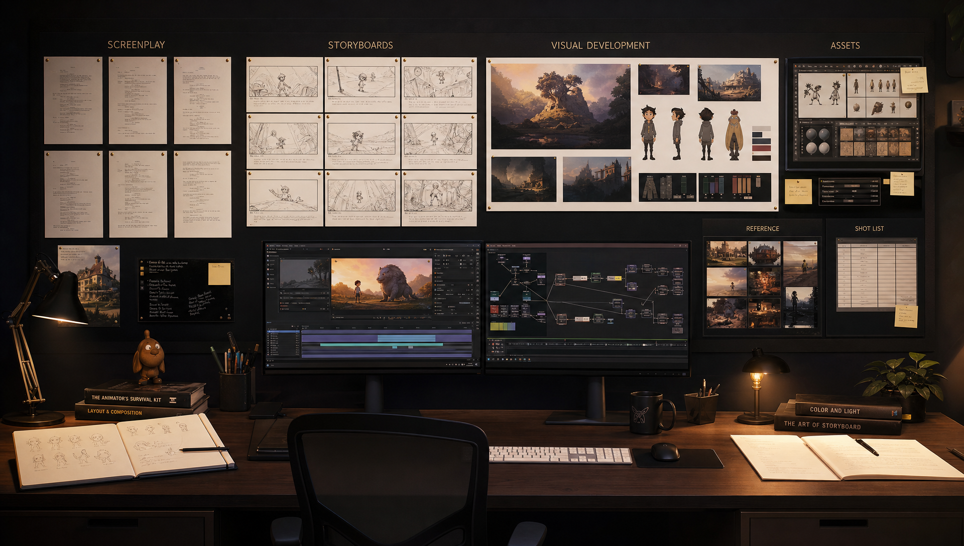 Structured cinematic pitch trailer production process for creative projects